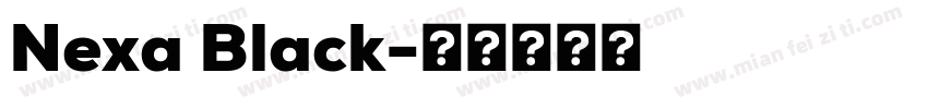 Nexa Black字体转换